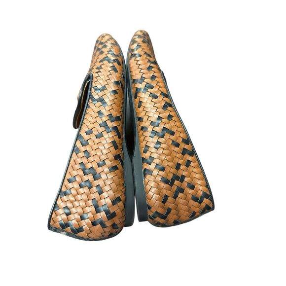 Birdies Women's Starling Woven Flats Cognac Basket Weave Sz 8.5 - Picture 4 of 8